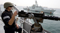 A sailor on board HMNZS Te Mana (NZDF)