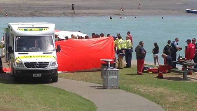 Ambulance crews worked on the teen for up to an hour but he could not be saved. (Belinda Feek)