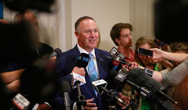 Prime Minister John Key after his State of the Nation speech in January (Getty Images) 