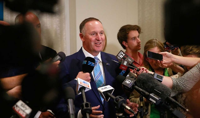 Prime Minister John Key after his State of the Nation speech in January (Getty Images)