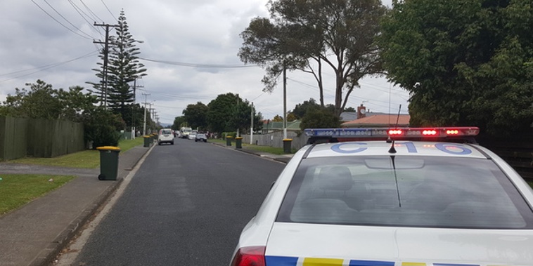 The scene at Alma Crescent Papakura, from the intersection with Old Wairoa Rd. Photo / Patrice Dougan