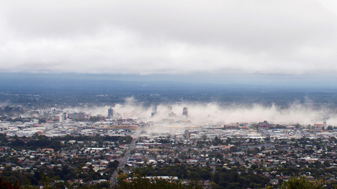 The moment of impact of the February 22 quake in 2011 (Getty Images)