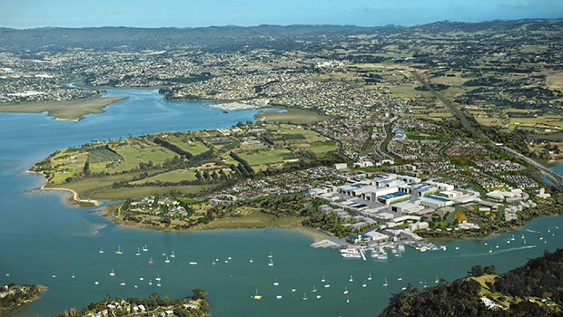 The rapidly growing Northwestern suburb of Hobsonville (Supplied) 