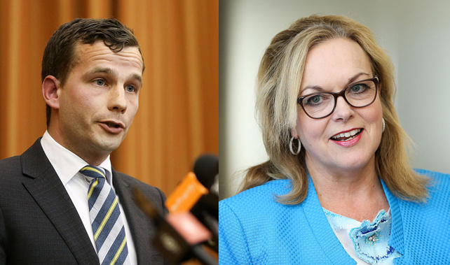 David Seymour (L) and Judith Collins (Getty Images) 