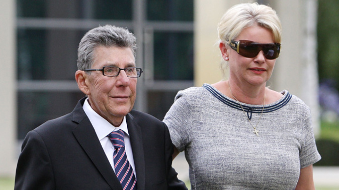 Sir Paul Holmes and his wife Lady Deborah (Newspix)