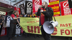 A Unite Union protest against zero hours contracts (Newspix)