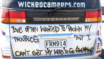 PICS: Wicked Campers' offensive slogans