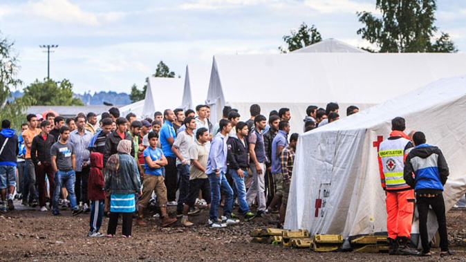 A refugee camp in Germany (Getty Images).