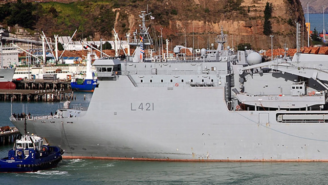 Royal New-Zealand Navy HMNZS Canterbury (Getty Images).