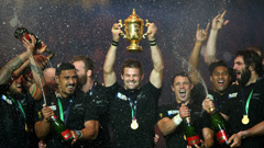The All Blacks after winning the 2015 Rugby World Cup (Getty Images)