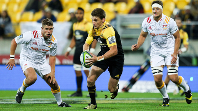 Beauden Barrett's running game was outstanding against the Chiefs (Getty Images)