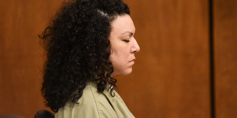 Dynel Lane convicted of attempting to kill a fetus. Photo / AP.