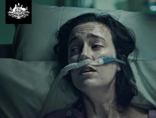 A confronting ad about the effects of Covid-19 is being aired in Sydney during the Delta strain outbreak. Photo / Supplied