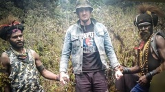 New Zealand pilot Philip Mark Mehrtens with the West Papua Liberation Army. Mehrtens has been a hostage of the separatist group since February 2023.