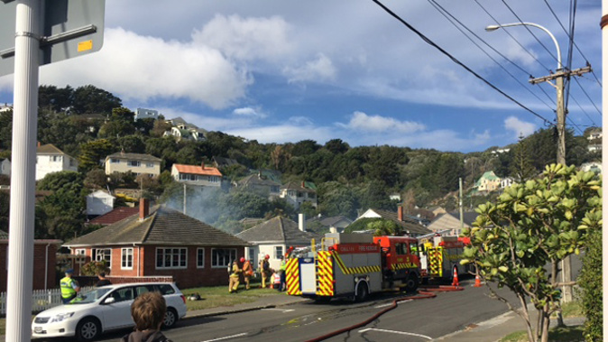 The scene of the fire in Strathmore Avenue, Wellington (Nick Walker).