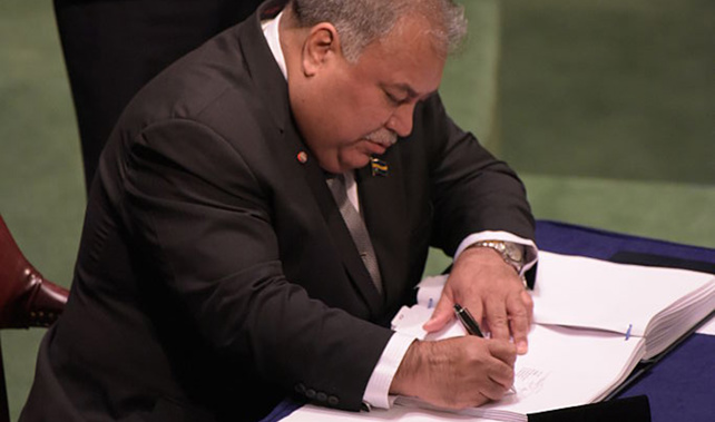 Nauru's president Baron Waqa (Getty Images) 