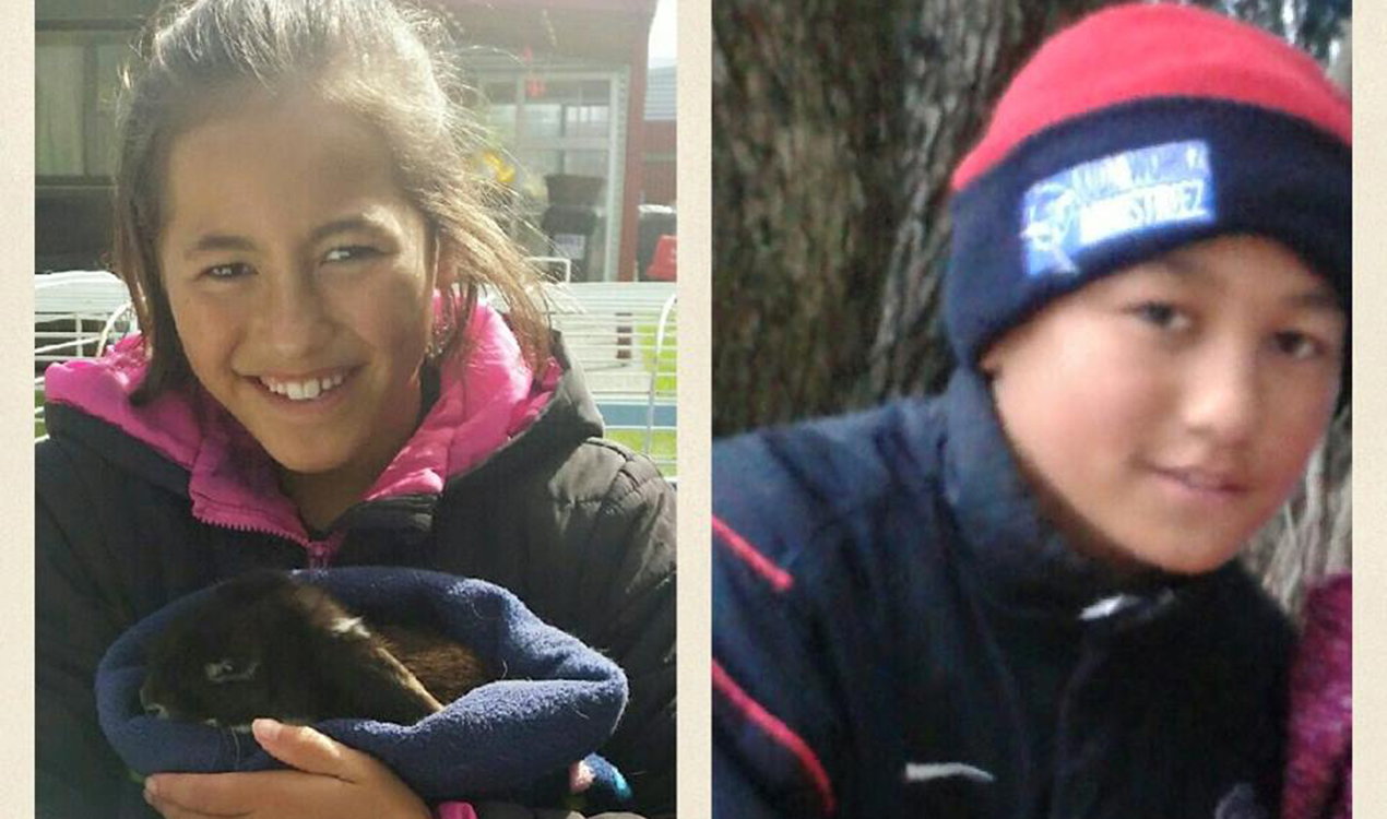 Harlem Rimene-McRae, 12, and his 10-year-old sister Lyrik Rimene-McRae (Facebook) 