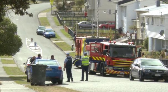 Emergency services attend the Porirua siege (Photo / Supplied)