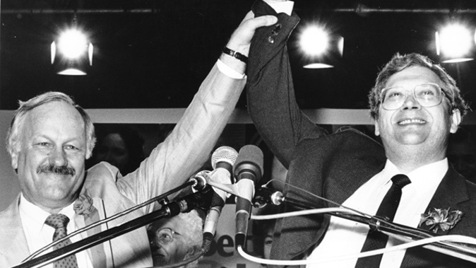 Roger Douglas and David Lange used to actually surprise the country with their Budget announcements, writes Barry Soper (Newspix)
