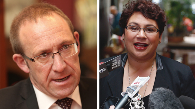 Labour leader Andrew Little and Greens leader Metiria Turei 