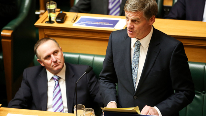 Bill English presenting 2016 Budget (Getty Images).