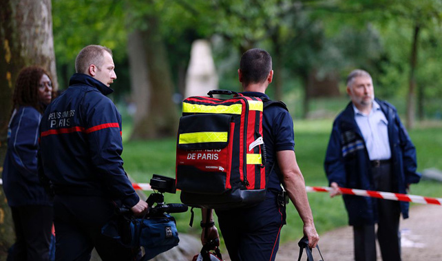 Emergency services at the scene where the people were injured (Getty Images) 