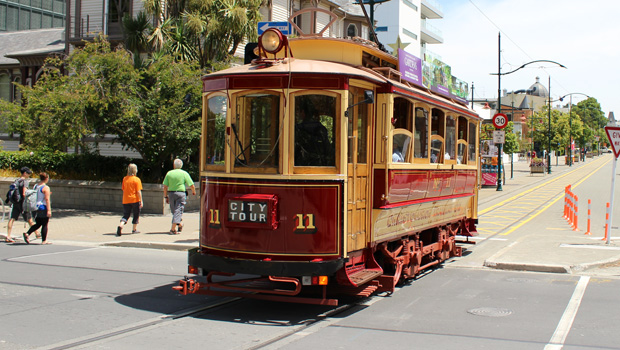Developers say an extension to the trams will be a big bonus for Christchurch (Edward Swift)