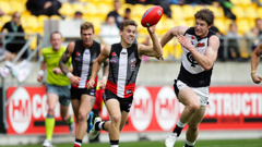 Jack Lonie of the Saints in the match against Carlton in Wellington (Getty Images)