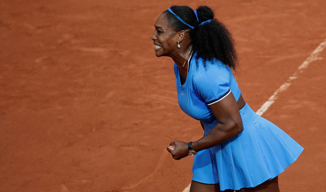 Serena Williams at the French Open (Getty Images)