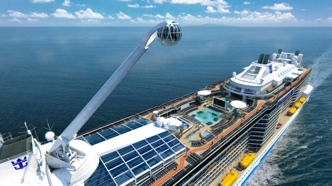 Royal Caribbean's cruise liner Ovation of the Seas (Supplied)
