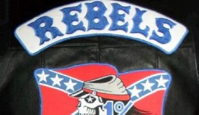 A Rebels motorcycle gang patch (Supplied)