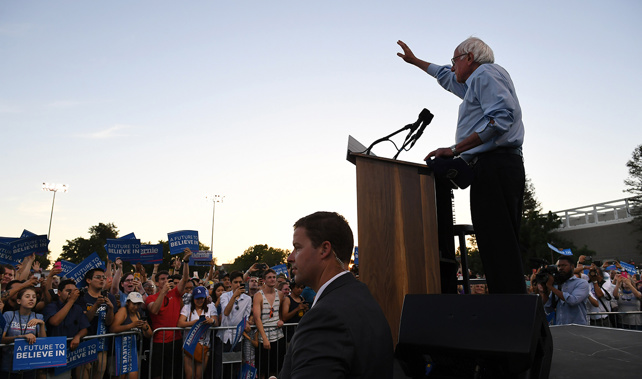 Bernie Sanders on the campaign trail (Getty Images)