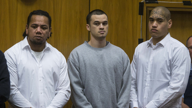Steven Betham, Akuhatua Tihi, and Levi Hohepa Reuben (Charlotte Lewis-West)