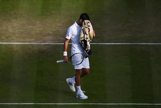 Novak Djokovic looks dejected (Getty Images)