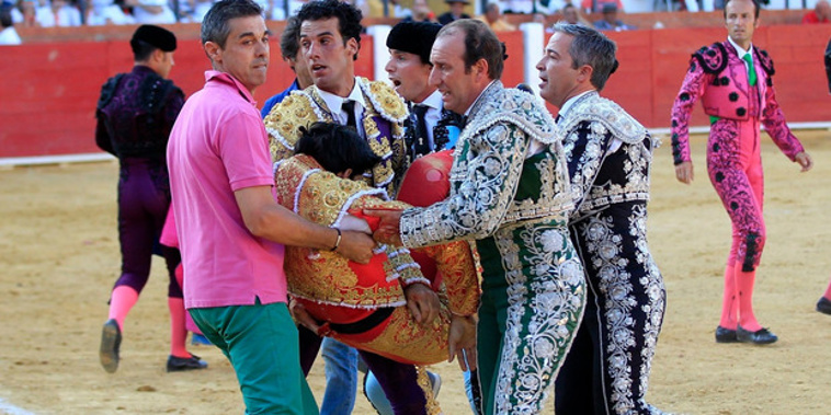 Bullfighter Víctor Barrio, 29, suffered a mortal blow during a tournament in the town of Teruel in Aragon, Eastern Spain. (NZ Herald/Getty Images)