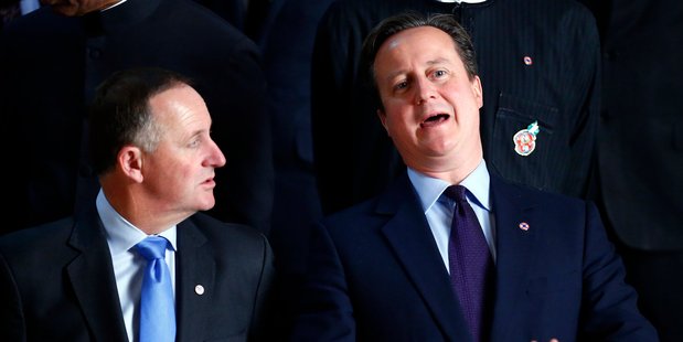 John Key and David Cameron (Photo / Getty Images)