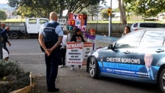 The incident took place at an anti-TPP protest in Whanganui (Whanganui Chronicle)