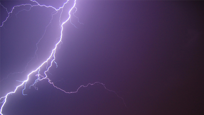One of the 147 lightning strikes around 4.45pm hit a house in Clevedon (Stock Xchng).