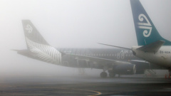Heavy fog has stopped some flights in and out of Christchurch Airport tonight (Sarah Ivey)