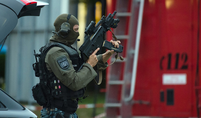 Police respond after a gunman opened fire (Getty Images)