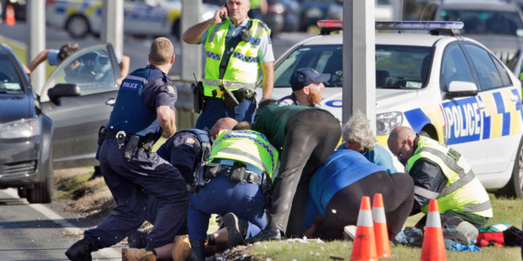 The scene of the shooting (Photo / NZME)
