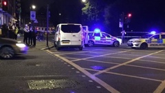 The scene after a stabbing in London (Twitter)