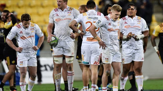 Chiefs players after losing their Super Rugby semi-final match (Getty Images) 
