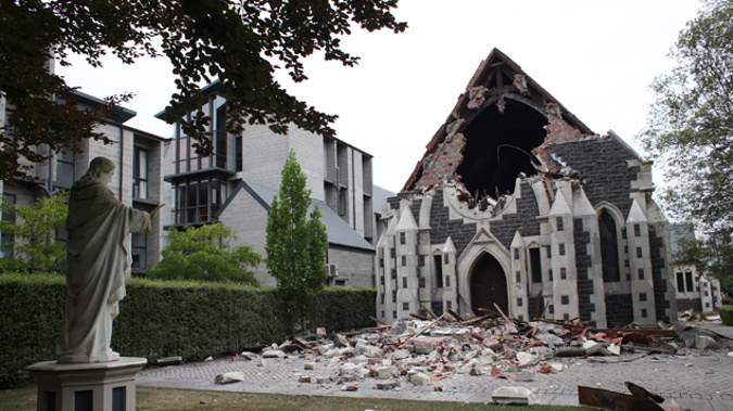 Christchurch's Rose Historic chapel was damaged by the Christchurch earthquake in 2011 (Getty Images).