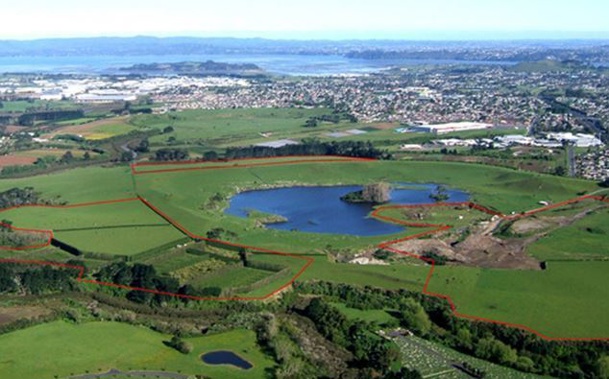 The proposed boundaries for Crater Hill outlined in the Unitary Plan (Supplied)