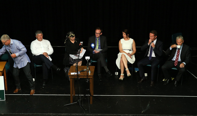 A number of Auckland mayoral candidates during a debate back in February (Getty Images) 
