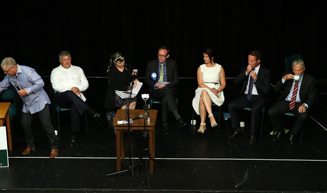 A number of Auckland mayoral candidates during a debate back in February (Getty Images)