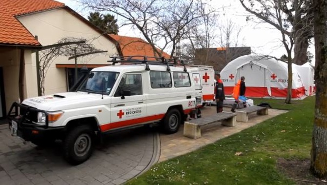 A Red Cross centre in Havelock Centre