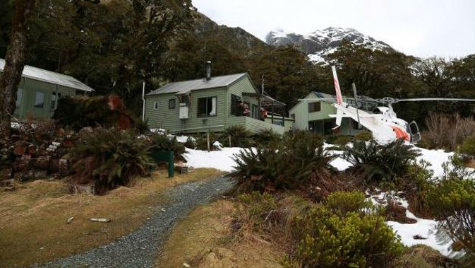 The outside of the hut where the woman was found (Supplied)