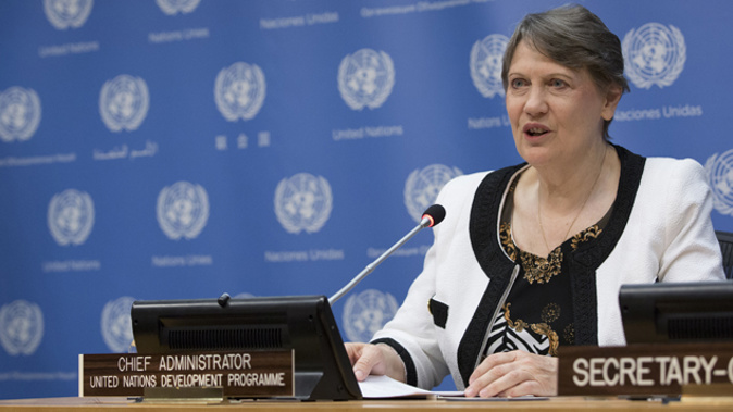 Former prime minister Helen Clark is seventh in the third straw poll ranking the candidates to become the next United Nations Secretary-General, according to reports (Getty Images) 